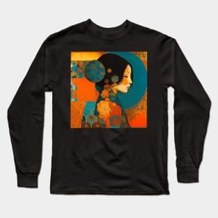 Asian Abstract Long Sleeve T-Shirt